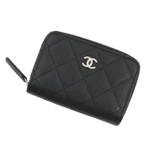 将图像加载到图库查看器中,CHANEL Coin purse Matelasse CC Logo BlackAP0216 Caviar Leather