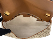 将图像加载到图库查看器中,GUCCI GUCCI Blondie top handle bag Beige/Dark Brown815714 GG Canvas Leather Size Medium