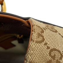 将图像加载到图库查看器中,GUCCI GUCCI Blondie top handle bag Beige/Dark Brown815714 GG Canvas Leather Size Medium