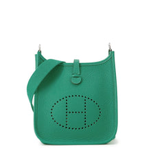 将图像加载到图库查看器中,HERMES Evelyne Amazon Long Vert Vertigo Taurillon Clemence Size TPM