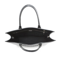将图像加载到图库查看器中,PRADA Triangle Logo Tote Bag Black1BA332 Leather