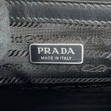 将图像加载到图库查看器中,PRADA Triangle Logo Tote Bag Black1BA332 Leather