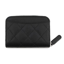 将图像加载到图库查看器中,CHANEL Matelasse Classic Zip Coin Purse BlackAP0216 Caviar Leather
