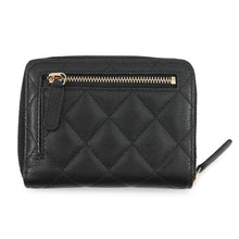 Load image into Gallery viewer, CHANEL Round zip compact wallet BlackAP4652 Caviar Leather