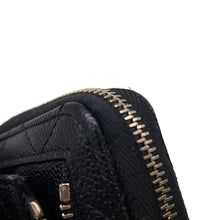 Load image into Gallery viewer, CHANEL Round zip compact wallet BlackAP4652 Caviar Leather