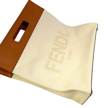 Load image into Gallery viewer, FENDI Shopping bag Brown/White7VA481 Leather Canvas