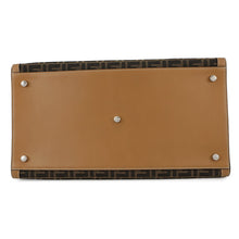 将图像加载到图库查看器中,FENDI Peekaboo I See You Zucca Forty 8 Camel/Brown7VA566 Leather Canvas