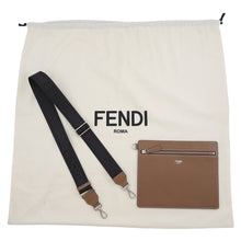 将图像加载到图库查看器中,FENDI Peekaboo I See You Zucca Forty 8 Camel/Brown7VA566 Leather Canvas