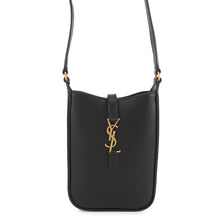 将图像加载到图库查看器中,SAINT LAURENT PARIS Mini Vertical Shoulder Bag Black735214 Leather