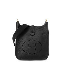 将图像加载到图库查看器中,HERMES Evelyne Black Taurillon Clemence Size TPM