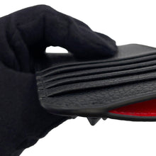将图像加载到图库查看器中,Christian Louboutin Studded Coin Purse Fragment Case Black3225116 Leather