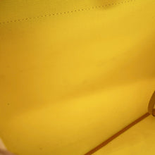 Load image into Gallery viewer, HERMES Herbag Zip Le Tournet Citron/Natural Toile Officier Vache Hunter Leather Size PM