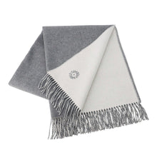 将图像加载到图库查看器中,HERMES Double face scarf Gris Flannel / Ivory Coast Cashmere 100%