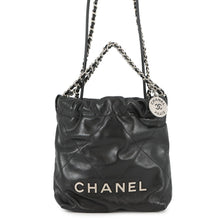 将图像加载到图库查看器中,CHANEL CHANEL22 ChainShoulder Bag BlackAS3980 Shiny Calf Leather Size Mini