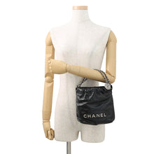 将图像加载到图库查看器中,CHANEL CHANEL22 ChainShoulder Bag BlackAS3980 Shiny Calf Leather Size Mini