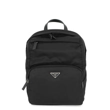 将图像加载到图库查看器中,PRADA Re-Nylon x Saffiano Leather Backpack Black2VZ104 Nylon Leather