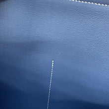 将图像加载到图库查看器中,HERMES Halzan Blue Agate Taurillon Clemence Size 31