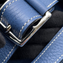 将图像加载到图库查看器中,HERMES Halzan Blue Agate Taurillon Clemence Size 31