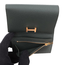 Load image into Gallery viewer, HERMES Bearn combine Vert Fonce Epsom