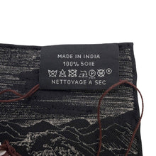 将图像加载到图库查看器中,HERMES Carre Precieux Cité Cavaliere, the city of night cavalry Size 90 Black Silk100% Spangol