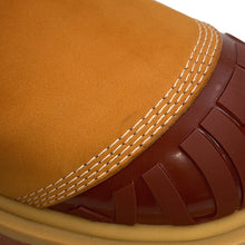 Load image into Gallery viewer, LOUIS VUITTON Timberland LV x Timberland Collaboration Mid Boots Beige/Brown Nubuck Leather Size 9.5