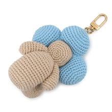 Load image into Gallery viewer, LOUIS VUITTON Bag Charm My Vivienne Crochet Blue/BeigeM02582 Cotton Leather