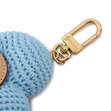 Load image into Gallery viewer, LOUIS VUITTON Bag Charm My Vivienne Crochet Blue/BeigeM02582 Cotton Leather