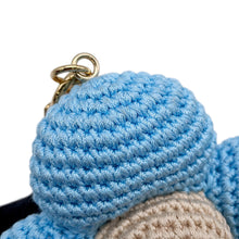 Load image into Gallery viewer, LOUIS VUITTON Bag Charm My Vivienne Crochet Blue/BeigeM02582 Cotton Leather