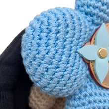 Load image into Gallery viewer, LOUIS VUITTON Bag Charm My Vivienne Crochet Blue/BeigeM02582 Cotton Leather