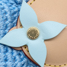 Load image into Gallery viewer, LOUIS VUITTON Bag Charm My Vivienne Crochet Blue/BeigeM02582 Cotton Leather