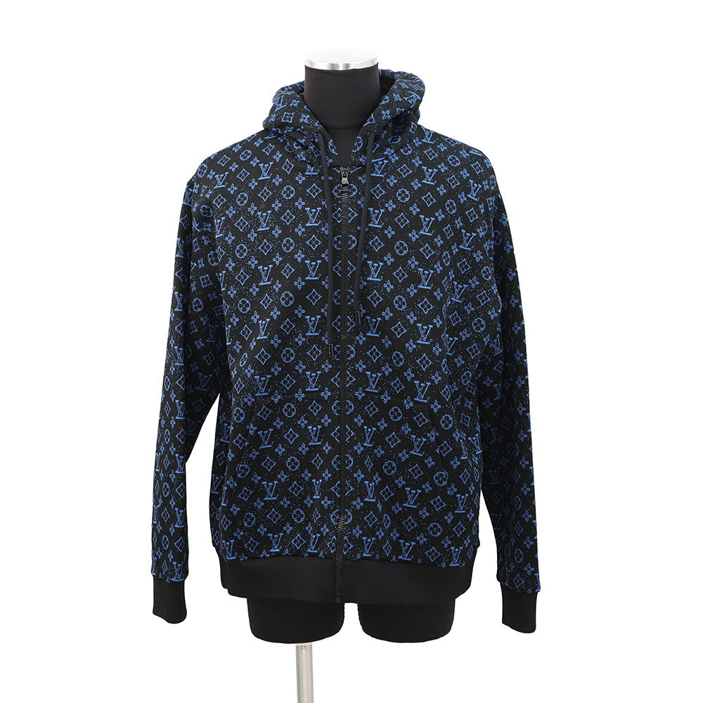 LOUIS VUITTON Zip hoodie Size XL Noir/BlueRM2319 SQ5 HOY04W