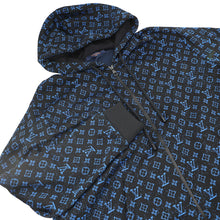 Load image into Gallery viewer, LOUIS VUITTON Zip hoodie Size XL Noir/BlueRM2319 SQ5 HOY04W Polyester56% Nylon29% Cotton15%