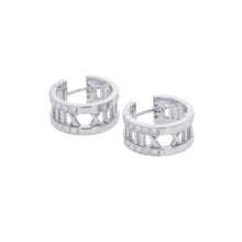 Load image into Gallery viewer, TIFFANY&Co. Atlas Open-A Earrings 18K White Gold
