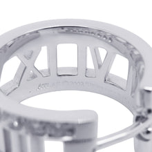 将图像加载到图库查看器中,TIFFANY&Co. Atlas Open-A Earrings 18K White Gold