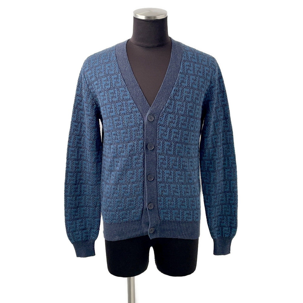 FENDI cardigan Size Chronomat 44 BlueFZC433 Linen80% Cotton14