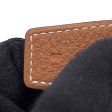 Load image into Gallery viewer, HERMES Jumbo Belt Reversible Belt Size 80 Black/Gold Box Calf Leather Togo Leather