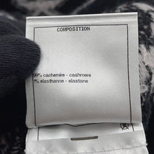 Load image into Gallery viewer, CHANEL Logo sweateater Size 36 Black/MulticolorP72298 Cashmere99% Elastine1%