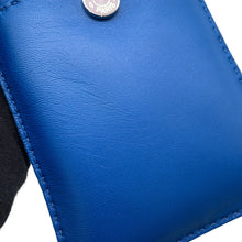 将图像加载到图库查看器中,HERMES pillow phone case Blue France/Sesame Lambskin