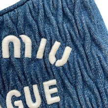 Load image into Gallery viewer, MIUMIU Matelasse 2-Way Bag Blue5BH211 Denim