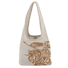 Load image into Gallery viewer, BURBERRY EKD Crochet Bag White/Brown8109266 Viscose