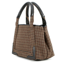 将图像加载到图库查看器中,BALENCIAGA Navy Kabas Brown/Black339933 Wool Leather Size Small