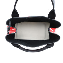 Load image into Gallery viewer, BALENCIAGA Navy Kabas Red339933 Canvas Leather Size Small