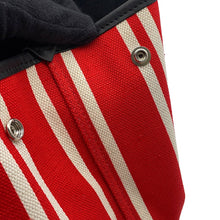 Load image into Gallery viewer, BALENCIAGA Navy Kabas Red339933 Canvas Leather Size Small