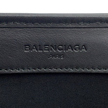 Load image into Gallery viewer, BALENCIAGA Navy Kabas Red339933 Canvas Leather Size Small