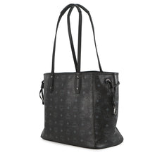 将图像加载到图库查看器中,MCM Visetos Tote Bag Black/GrayMWPS5AVI38BK001 Leather