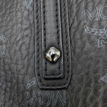 将图像加载到图库查看器中,MCM Visetos Tote Bag Black/GrayMWPS5AVI38BK001 Leather