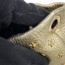 Load image into Gallery viewer, JIMMY CHOO Mini Sara Star Studded 2-Way Bag Gold229MINISARA Leather Size Mini