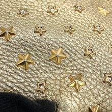 Load image into Gallery viewer, JIMMY CHOO Mini Sara Star Studded 2-Way Bag Gold229MINISARA Leather Size Mini