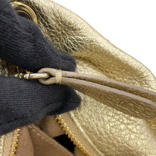 Load image into Gallery viewer, JIMMY CHOO Mini Sara Star Studded 2-Way Bag Gold229MINISARA Leather Size Mini