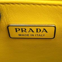 将图像加载到图库查看器中,PRADA Triangle Logo 2WAY Handbag Yellow1BA333 Leather